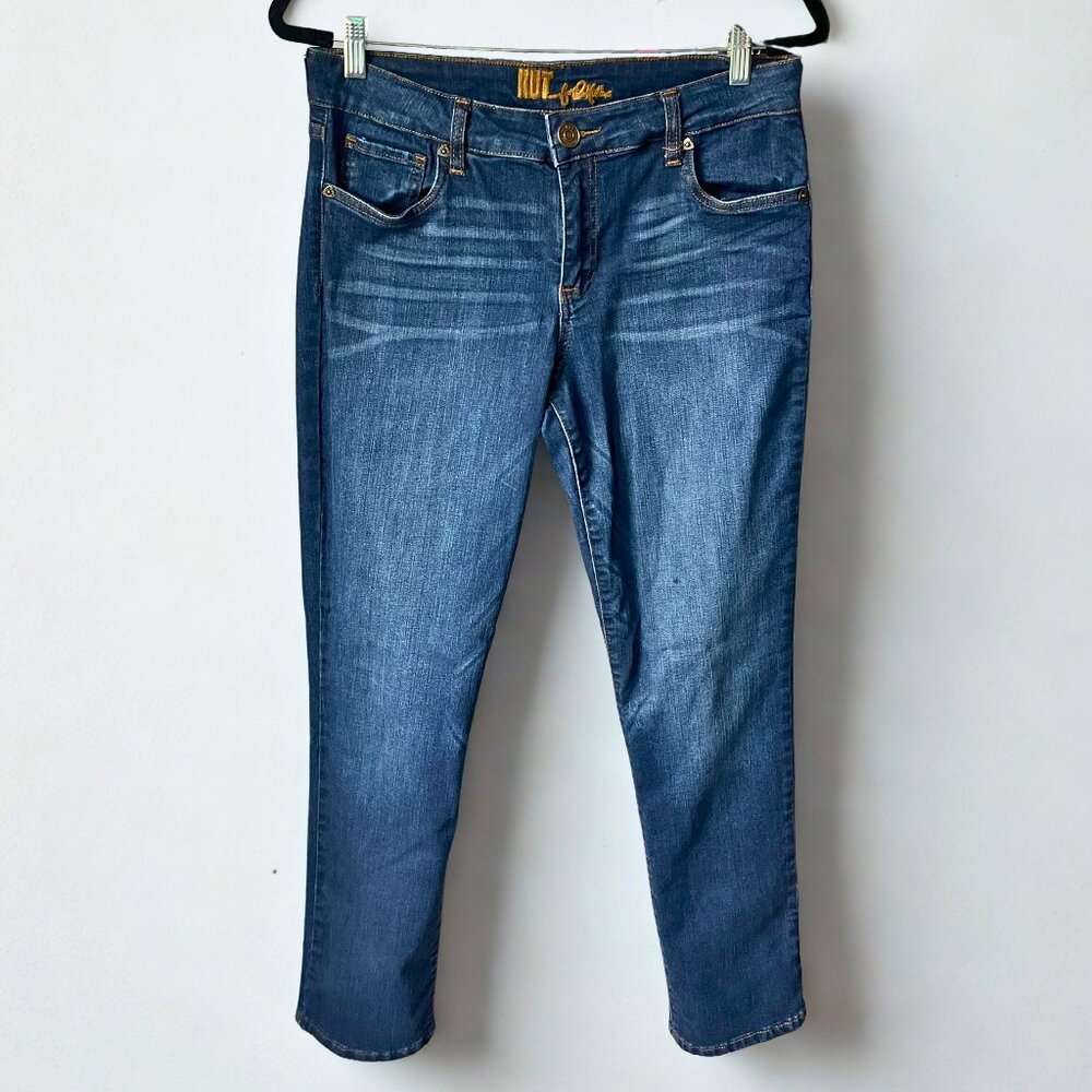 Kut from the Kloth Women's Blue Skinny Stretch Jeans Size 10